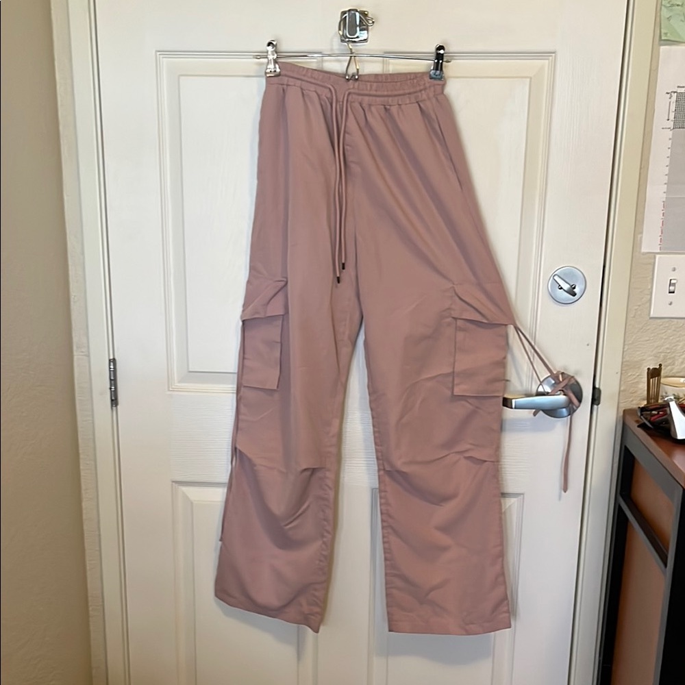 Women's Pink Cargo Pants